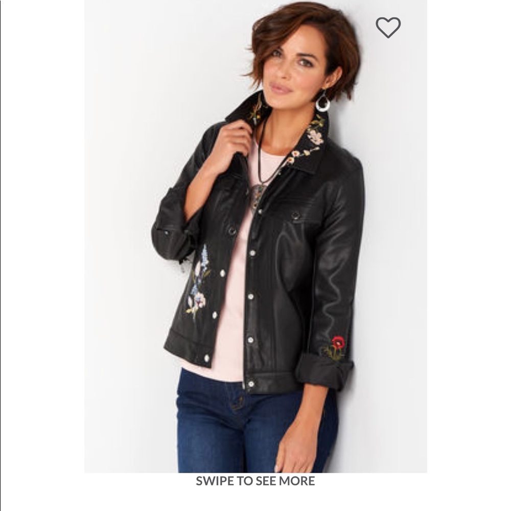 Embroidered Trucker Jacket